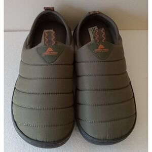 Ozark Trail Men's Puffer Slippers - Size 8 - Green